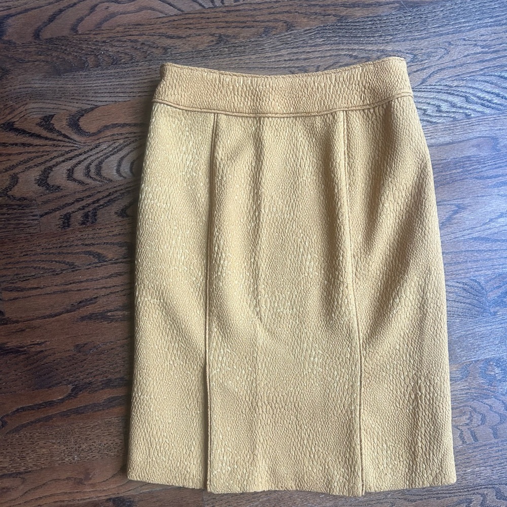 Banana Republic gold pencil skirt size 0